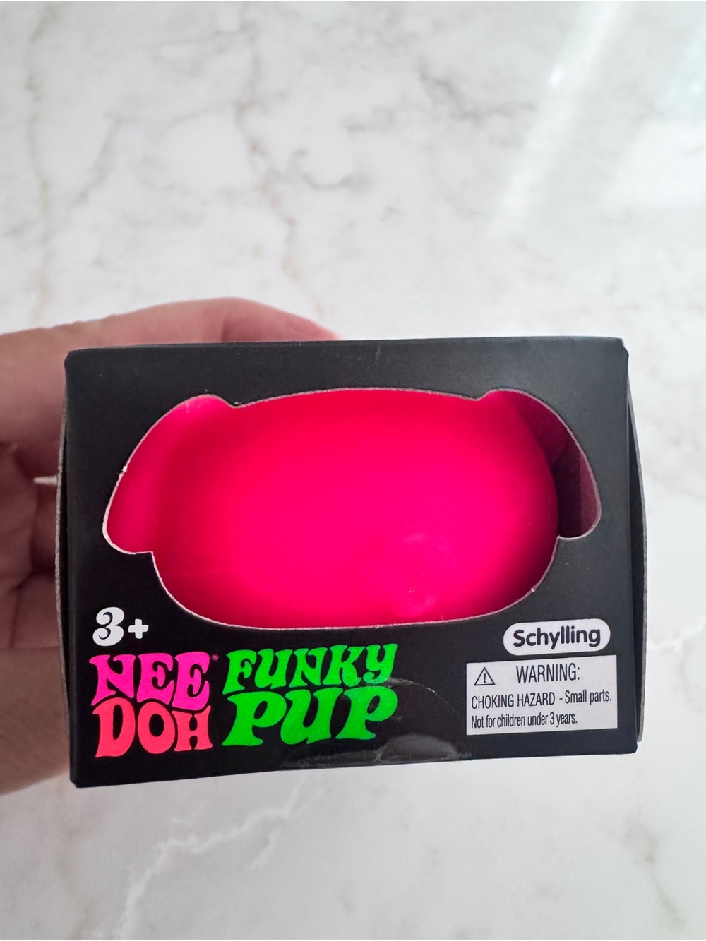 Schylling NeeDoh Funky Pup Kids Toy - Bright Pink